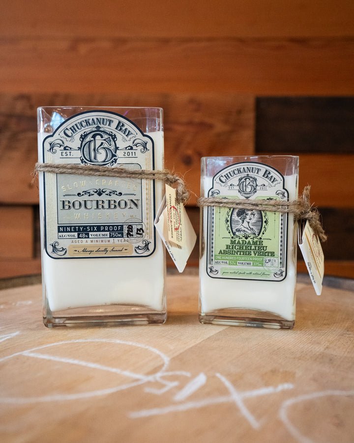 Candles made from Recycled Bottles