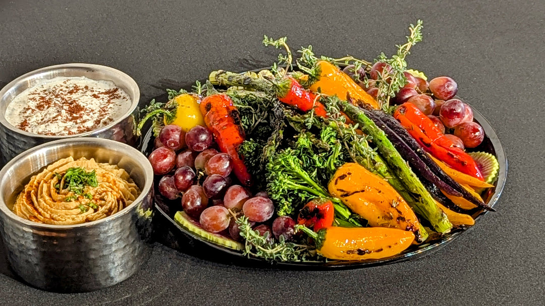 Crudité and Dip Platter: Serves 15-20