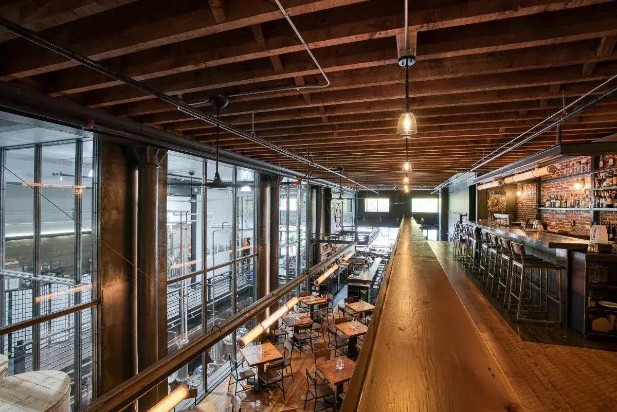 The mezzanine bar overlooking Penny Farthing