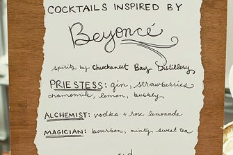 Drink Menu Inspired by Beyonce?
